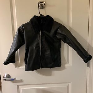 Leather jacket 4t boys motorcycle